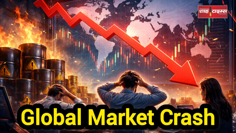 Global stock market crash chart and investors reacting to falling markets – Shah Times