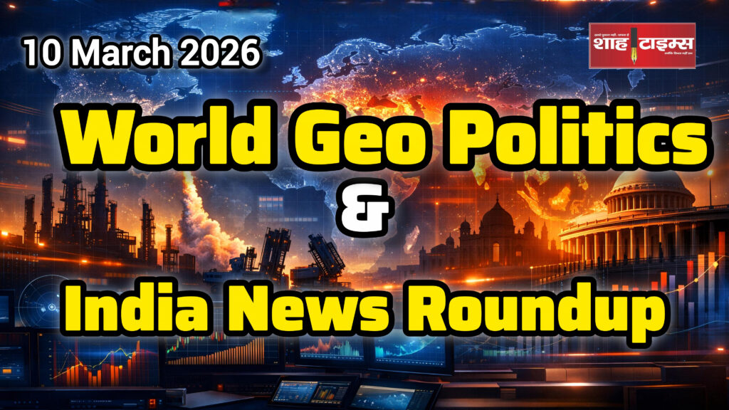 Shah Times world map newsroom illustration showing global geopolitical and economic developments