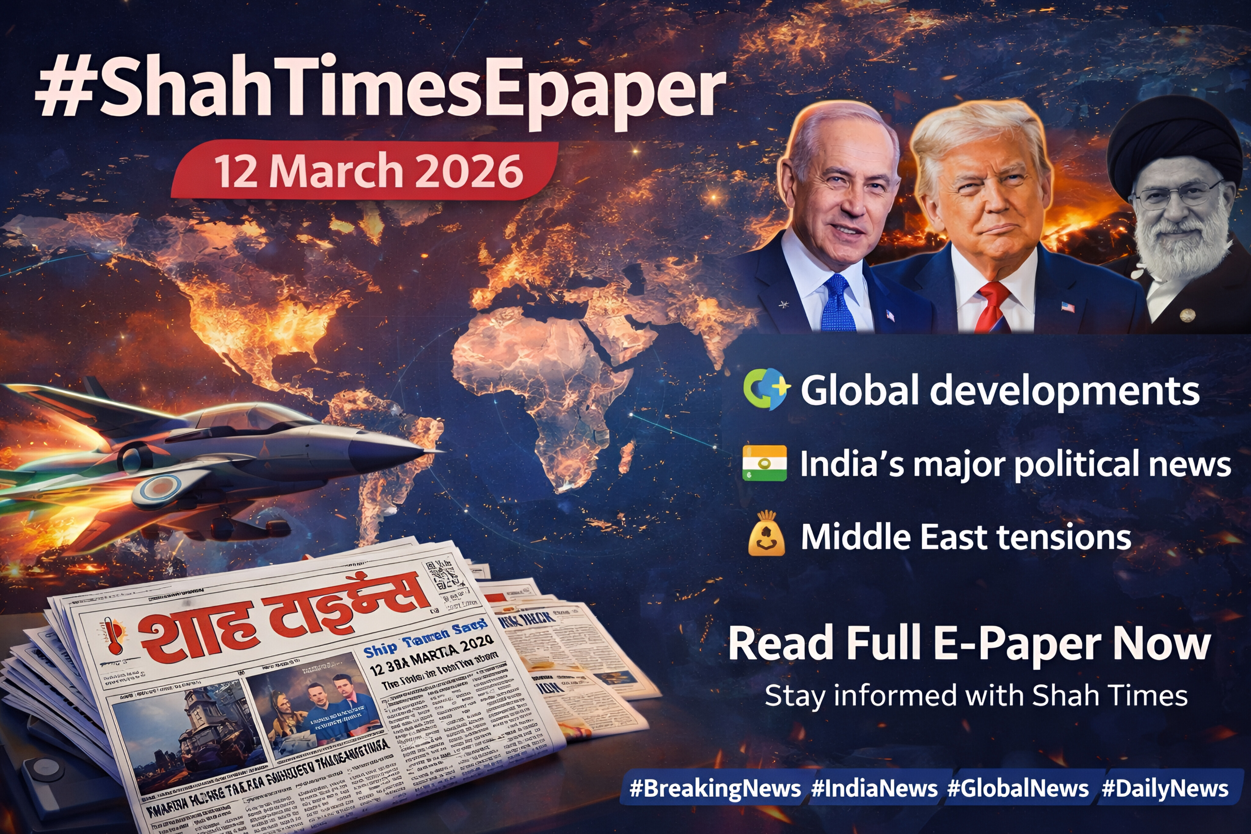 Shah Times E-Paper: आज की बड़ी खबरें | 12 March 2026