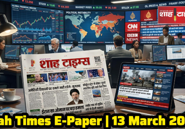Shah Times E-Paper के 13 मार्च 2026 संस्करण में देश-दुनिया की प्रमुख खबरें और विश्लेषण।
