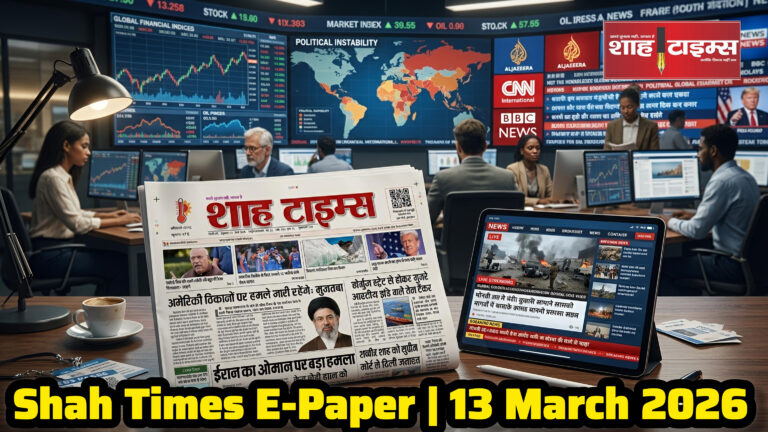 Shah Times E-Paper के 13 मार्च 2026 संस्करण में देश-दुनिया की प्रमुख खबरें और विश्लेषण।