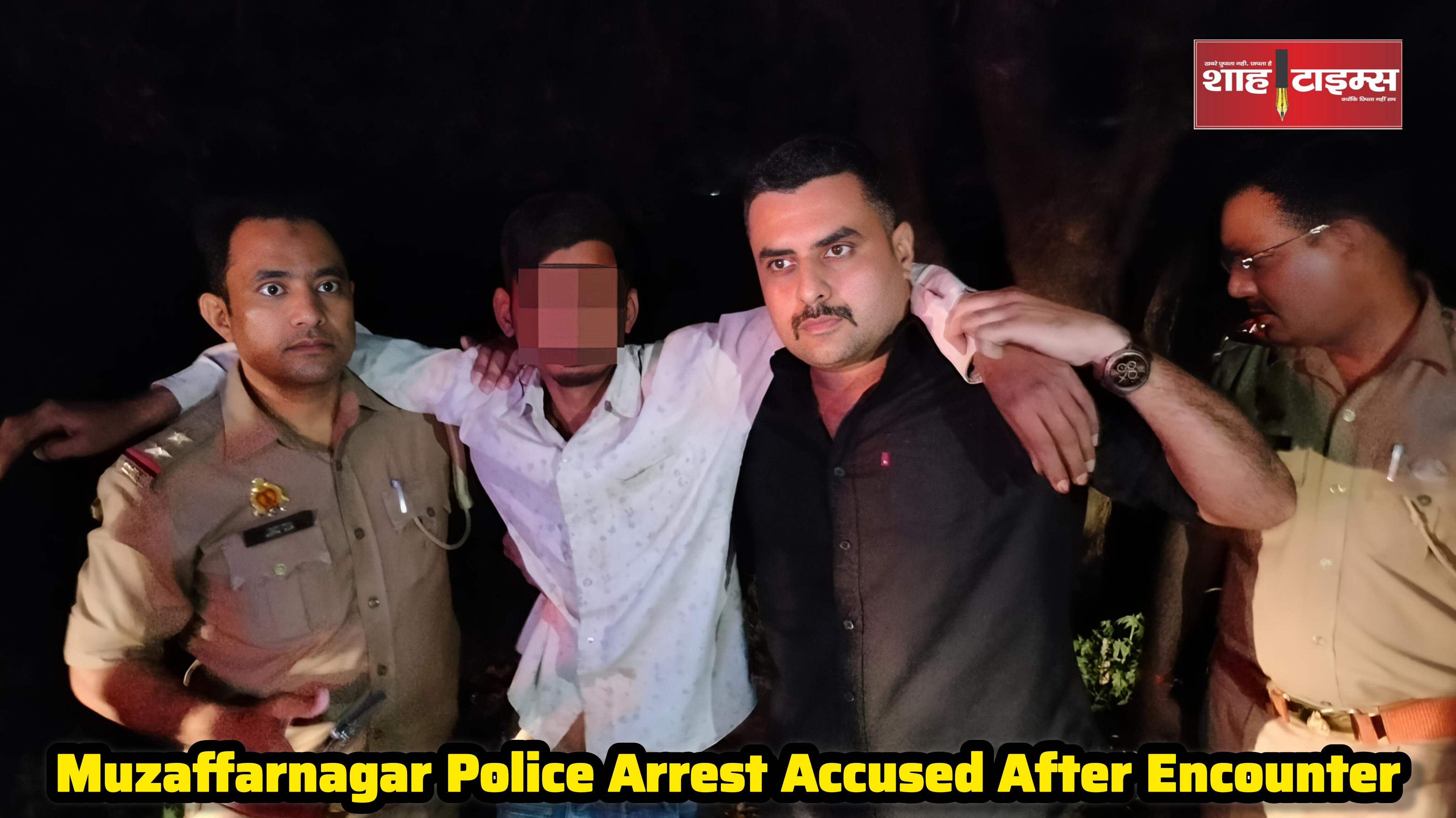 मुजफ्फरनगर में मासूम से हैवानियत: पुलिस मुठभेड़ में आरोपी गिरफ्तार
