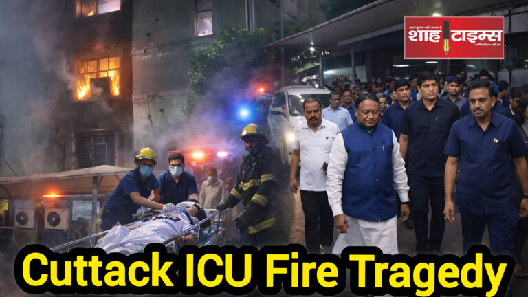 Editorial illustration of hospital ICU fire incident representing healthcare safety crisis – Shah Times