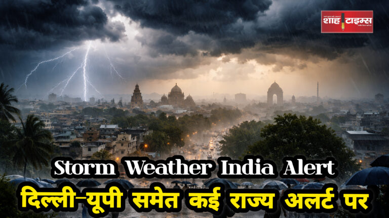 Dark clouds thunderstorm rain India weather update Shah Times