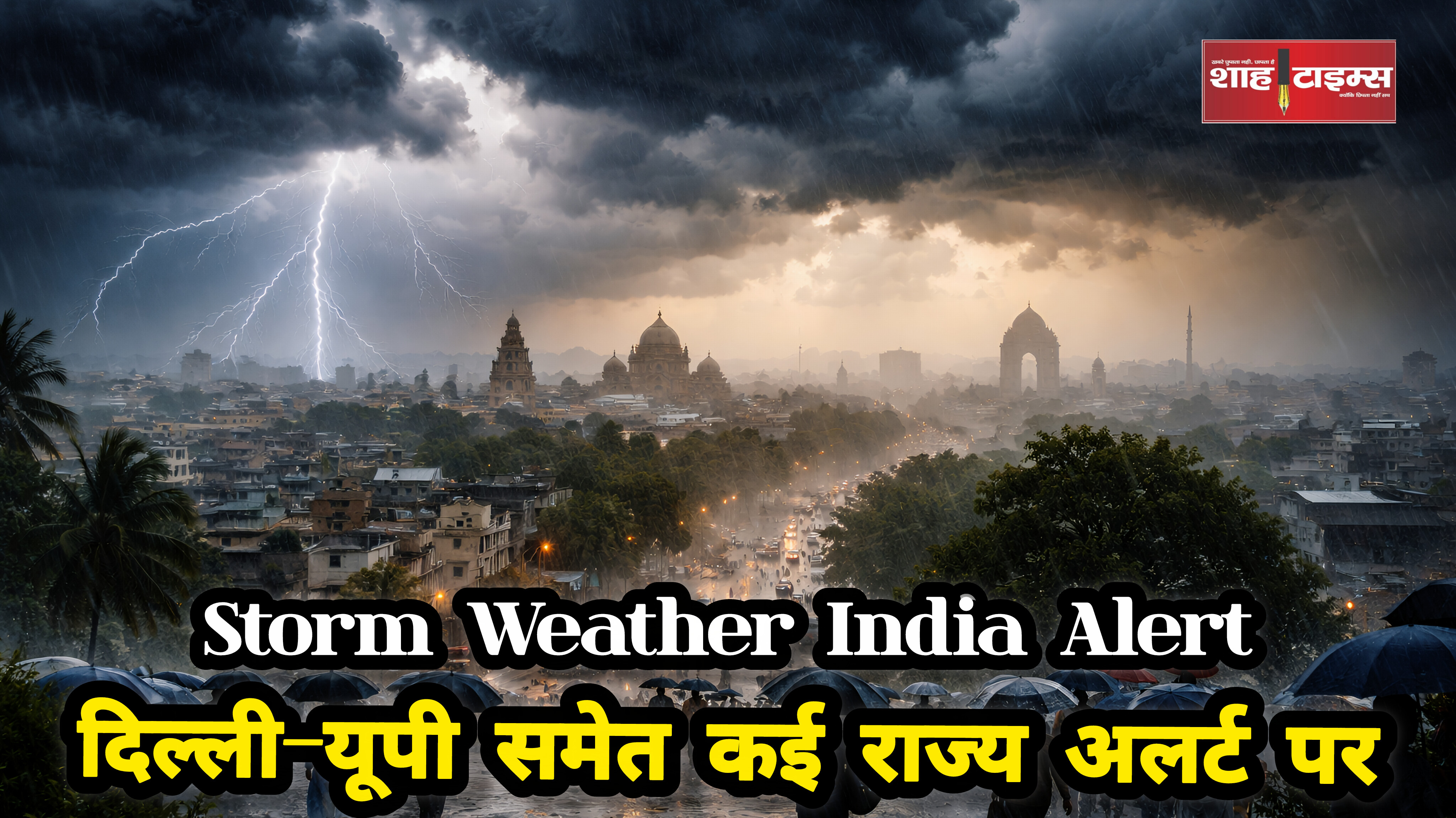 तूफान-बारिश का बड़ा अलर्ट: 21 राज्यों में मौसम का पलटवार
