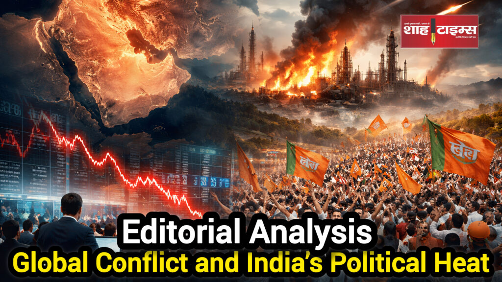 Middle East conflict and Indian political rallies visual - Shah Times
