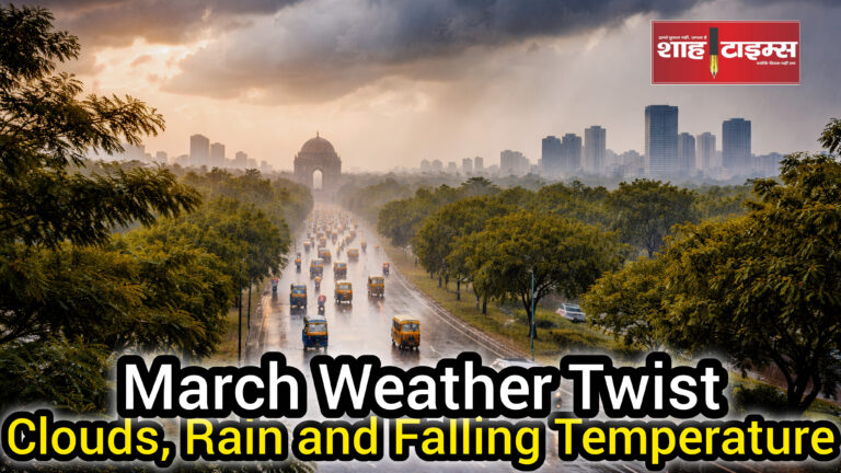 Delhi NCR and States cloudy sky rain alert cool winds weather Shah Times