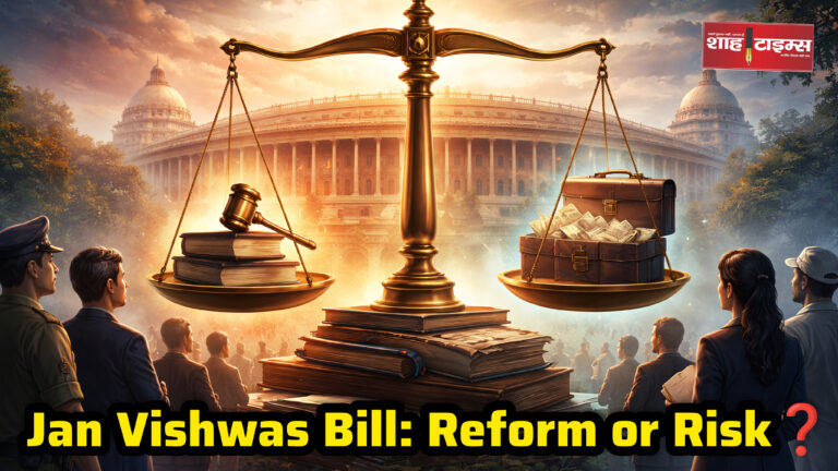 Jan Vishwas Bill discussion on legal reform and governance Shah Times