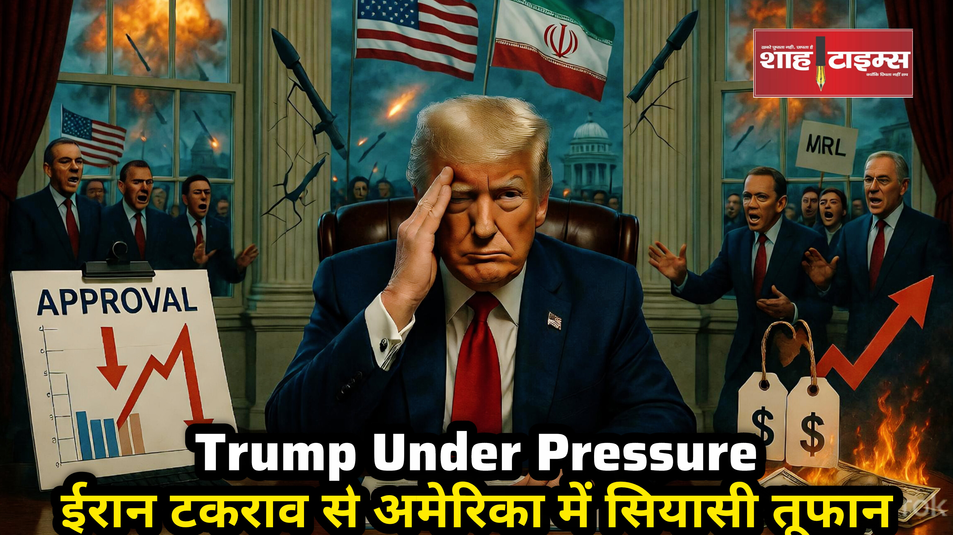 ईरान जंग के दरमियान डोनाल्ड ट्रंप पर घरेलू सियासी दबाव तेज़ 