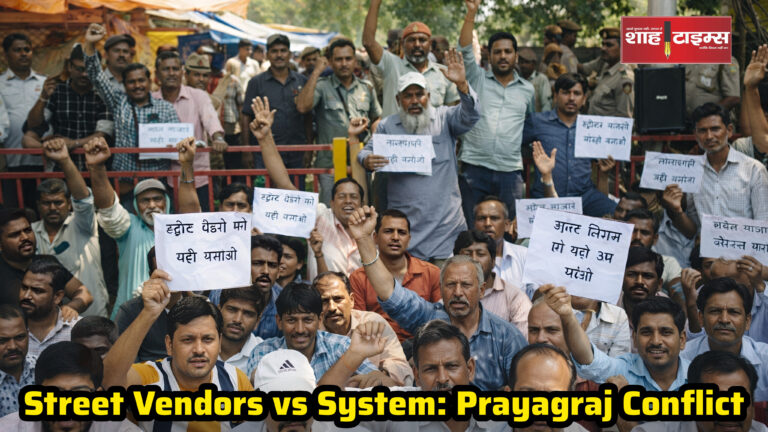 Street vendors roadside shops protest urban eviction Shah Times