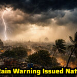 Dark storm clouds and heavy rainfall over Indian landscape Shah Times