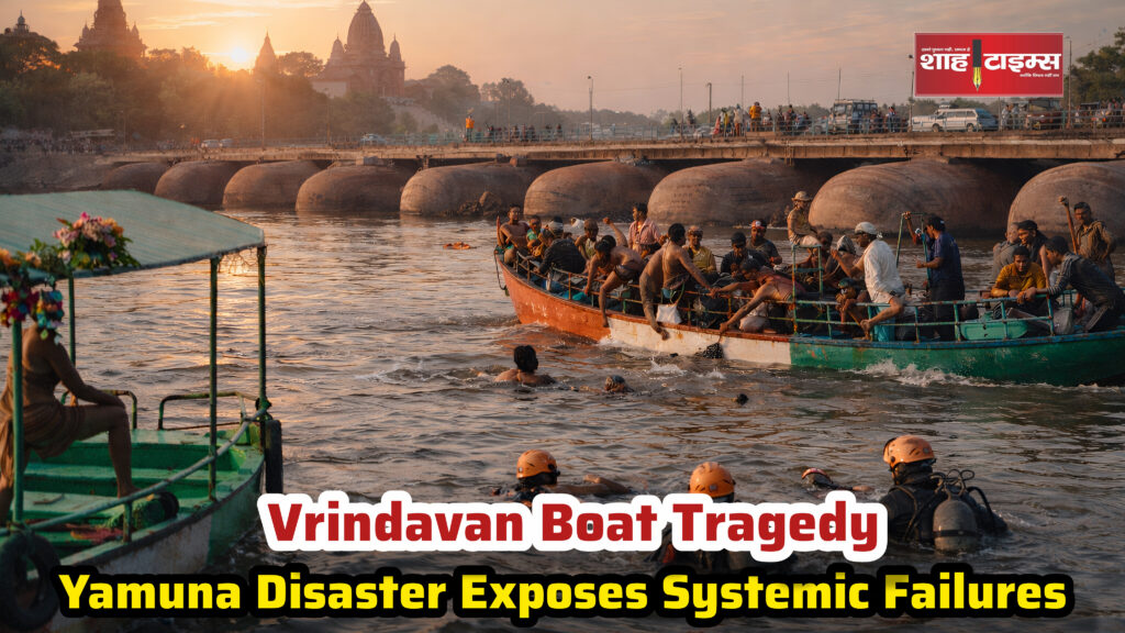 Boat accident in Yamuna River at Vrindavan with rescue teams | Shah Times