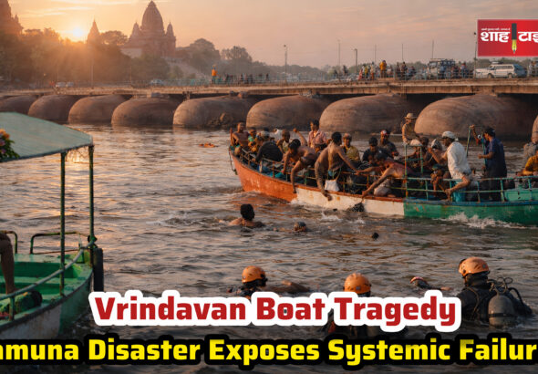 Boat accident in Yamuna River at Vrindavan with rescue teams | Shah Times