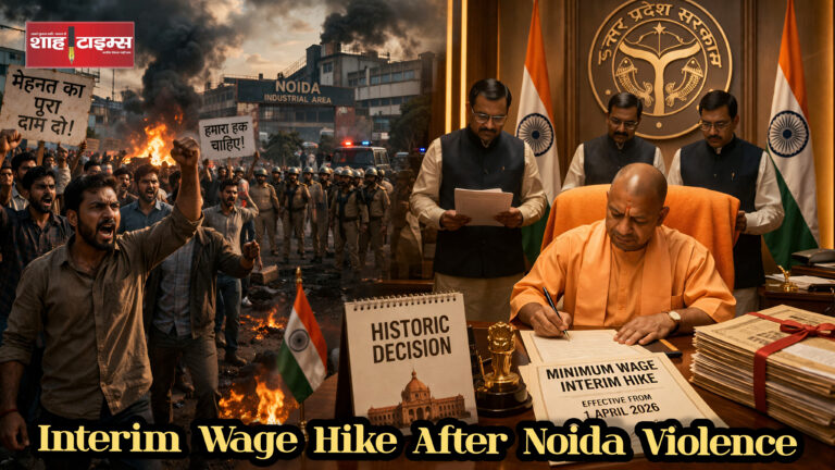 नोएडा में श्रमिकों के हिंसक प्रदर्शन के बाद उत्तर प्रदेश सरकार ने न्यूनतम मजदूरी में अंतरिम बढ़ोतरी का ऐतिहासिक निर्णय लिया