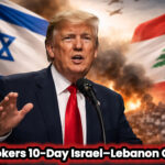 Donald Trump Israel Lebanon ceasefire announcement Shah Times