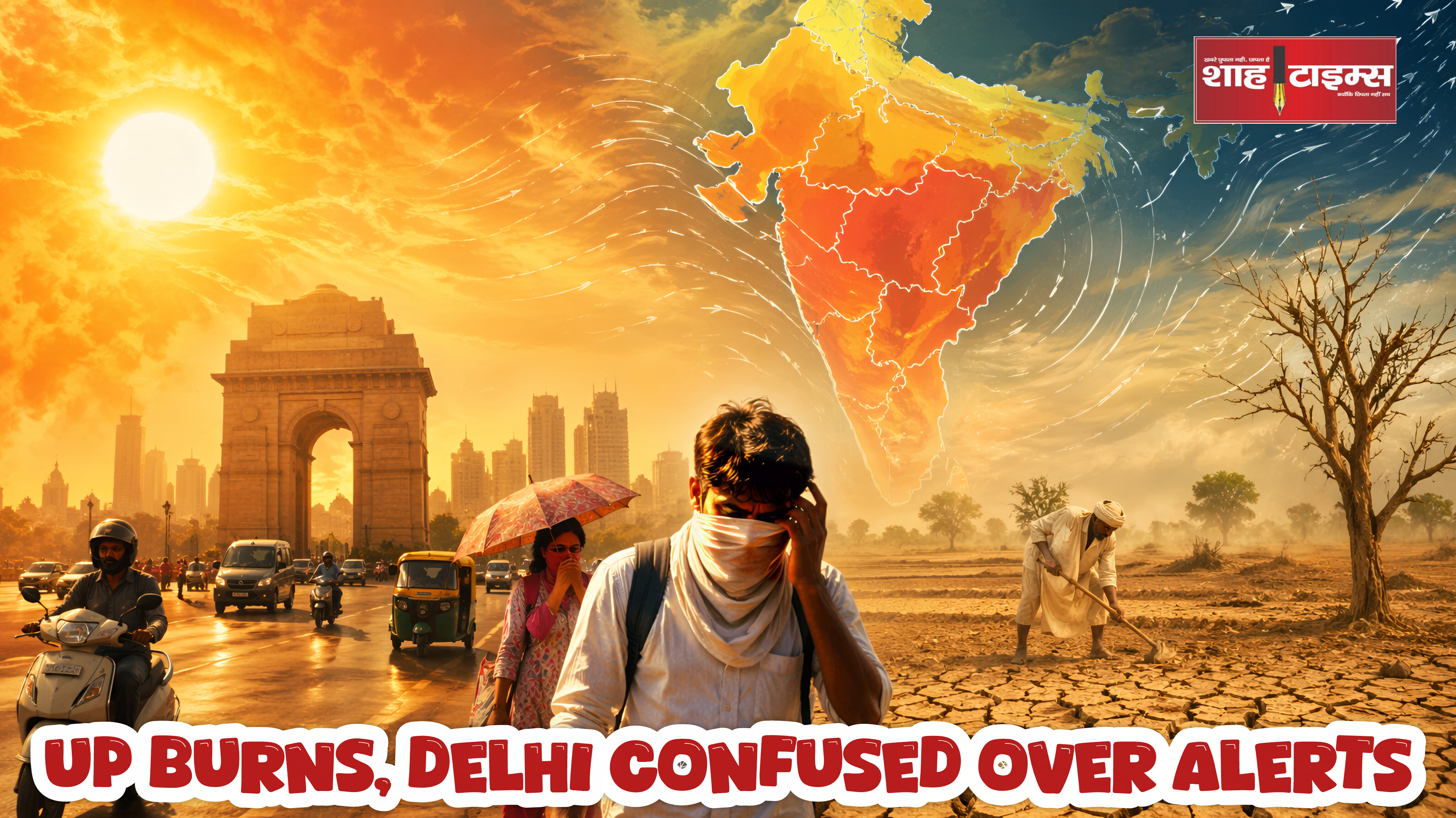 यूपी झुलसा, दिल्ली उलझी, मौसम का हिसाब गड़बड़
