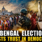 West Bengal election voters standing in line at polling booth Shah Times