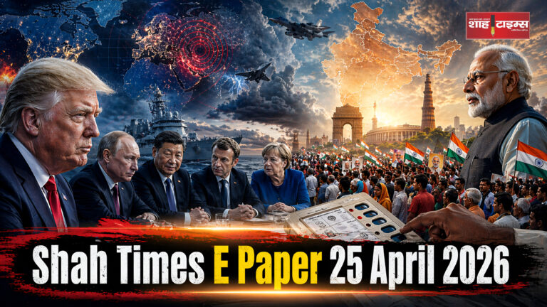शाह टाइम्स ई-पेपर 25 अप्रैल 2026, दिन की बड़ी तस्वीर