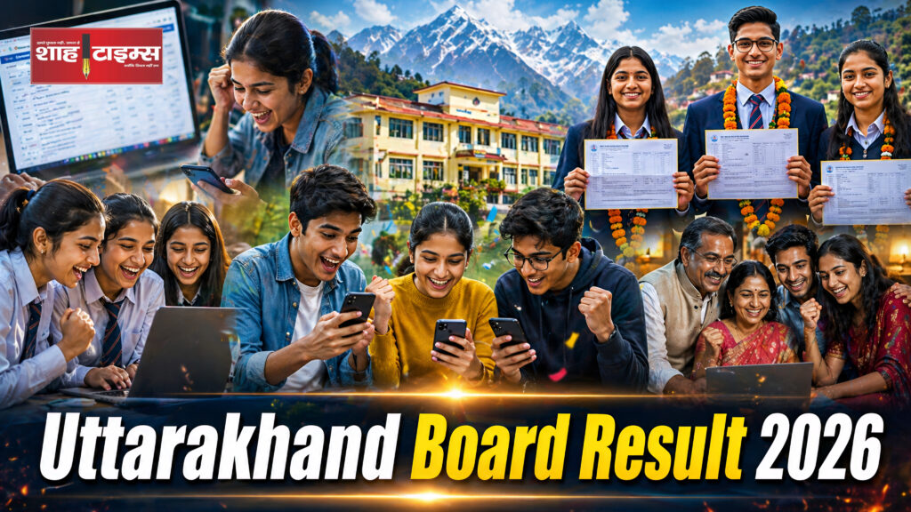 Students celebrate Uttarakhand Board Result 2026 after strong pass percentage, Shah Times