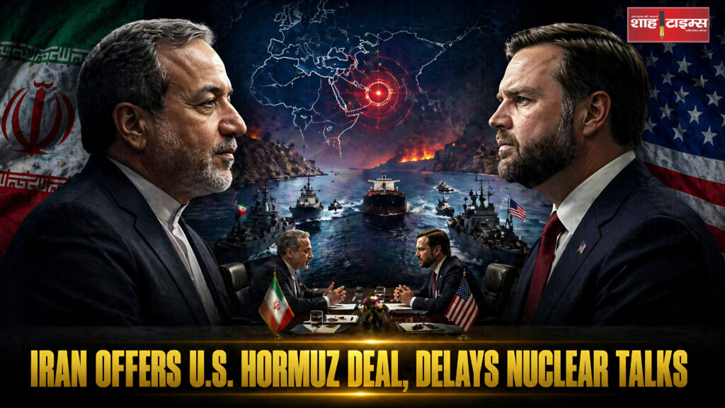 Shah Times editorial image showing Iran US Hormuz crisis negotiations Image