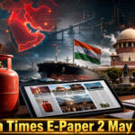 Shah Times Hindi newspaper front page 2 May 2026 with headlines on election end and LPG price hike