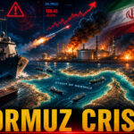 Shah Times newsroom visual showing Strait of Hormuz crisis, UAE oil facility fire, naval ships and oil charts.