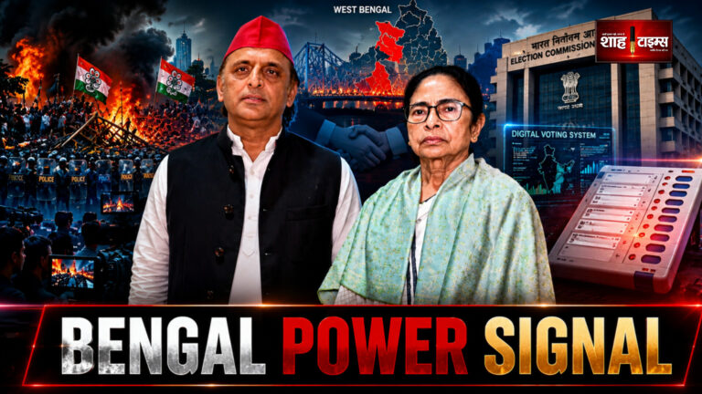 Shah Times coverage of Akhilesh Yadav and Mamata Banerjee meeting after Bengal election violence debate