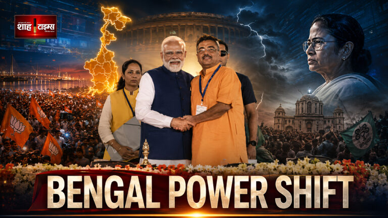 Shah Times Bengal political transition with Suvendu Adhikari oath ceremony and PM Modi in Kolkata