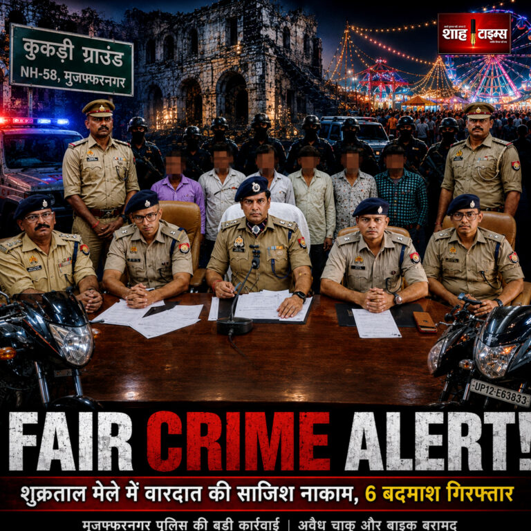 Shah Times Muzaffarnagar police arrest six suspects before Shukratal fair crime plan