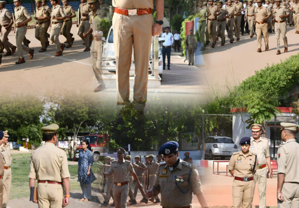 मुजफ्फरनगर में SSP संजय कुमार वर्मा ने शुक्रवार परेड का निरीक्षण कर पुलिसकर्मियों को फिटनेस, अनुशासन और रिस्पांस टाइम सुधारने के निर्देश दिए।