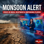Shah Times newsroom graphic showing weak monsoon alert, heatwave and El Niño impact in India