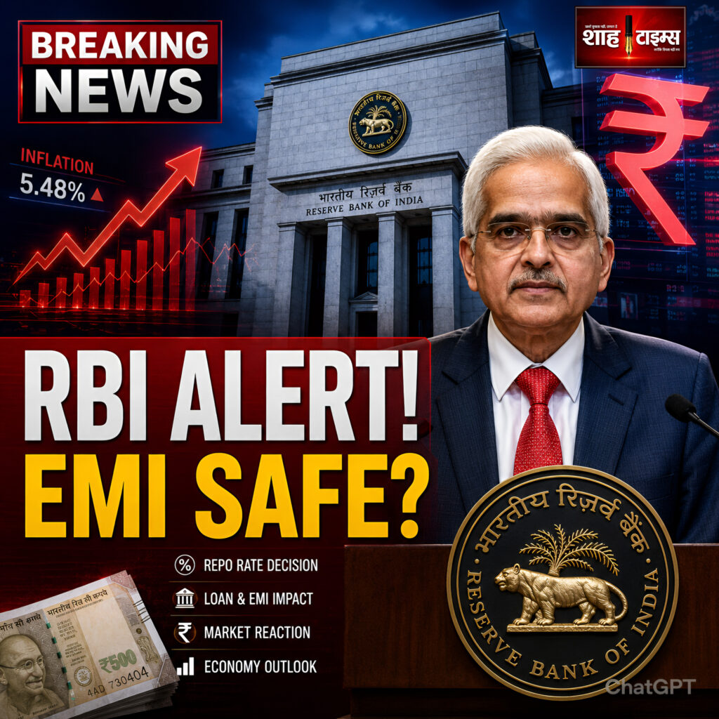 RBI रेपो रेट के फैसले और आर्थिक परिदृश्य पर शाह टाइम्स का संपादकीय विश्लेषण