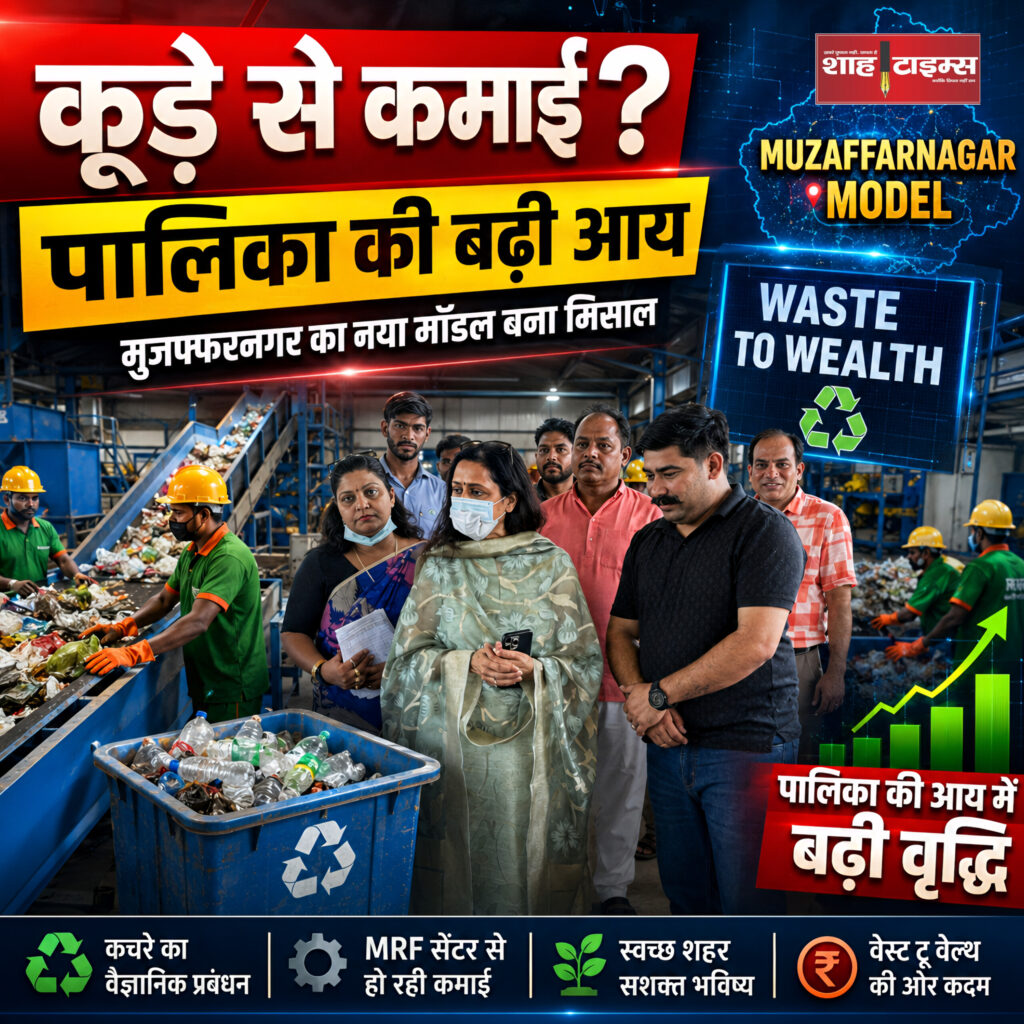 शाह टाइम्स: मुजफ्फरनगर नगर पालिका रीसाइक्लिंग और साइंटिफिक वेस्ट मैनेजमेंट के ज़रिए रेवेन्यू जेनरेट करने की कोशिश कर रही है।