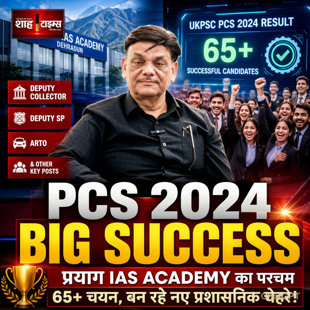 Shah Times Prayag IAS Academy PCS 2024 Result with 65 plus successful candidates
